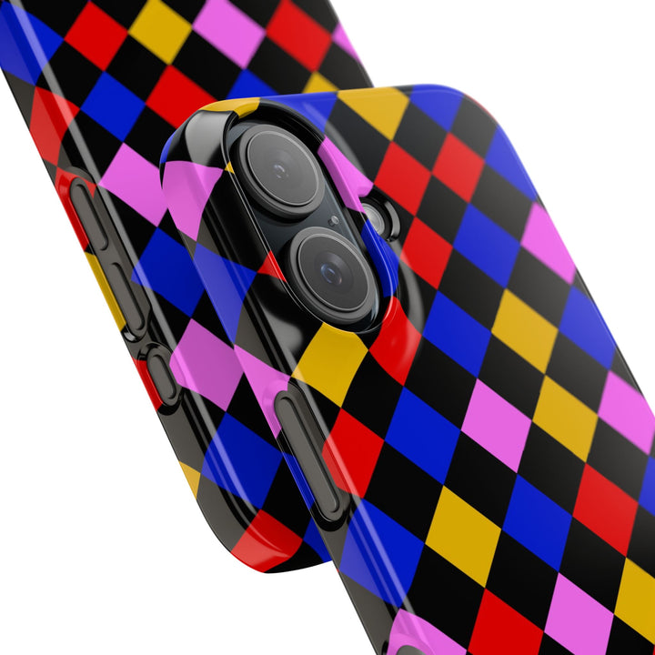 Slim Abstract Colorful Checkerboard Cute Phone Case for Iphone 17 - | iPhone 16 Pro Max Case | iPhone 15 Case Iphone 14 13 12 11 Gift for Her - Studio40ParkLane