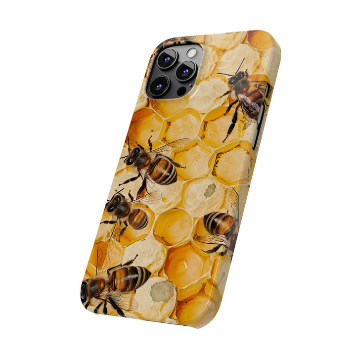 Slim Cute Phone Cases for Iphone - | iPhone 15 Case | iPhone 15 Pro Max Case, Iphone 14 Case, Iphone 14 Pro Max, Iphone 13, Summer Honey Bees - Studio40ParkLane