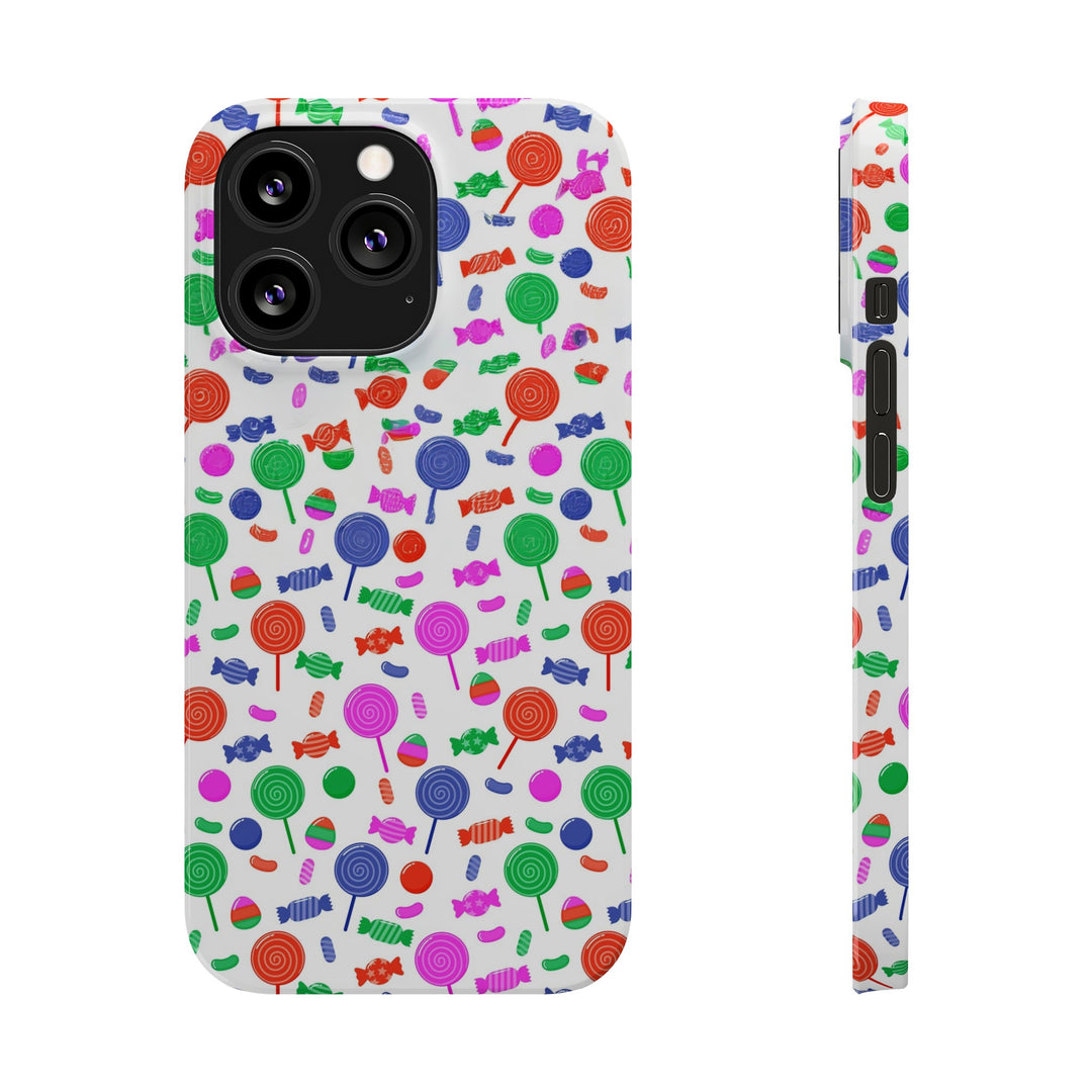 Slim Cute Phone Cases for Iphone - | iPhone 15 Case | iPhone 15 Pro Max Case, Iphone 14 Case, Iphone 14 Pro Max, Iphone 13, Summer Lollipops Red - Studio40ParkLane