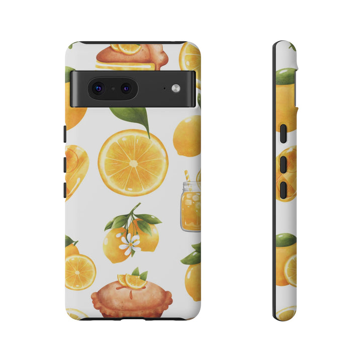 Impact Resistant, Lemon Fruit Pie, Cute Phone Cases for Samsung S24, S23, S22, S21, IPhone 15 pro Iphone 14 pro Iphone 13 IPhone 12 Iphone 11 - Studio40ParkLane
