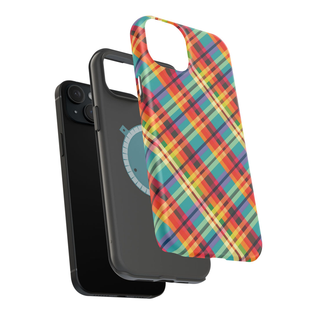 Checkered Plaid Magsafe Gift for Her Cute Phone Case for Iphone, | iPhone 16 | iPhone 15 Pro Max, Iphone 14 Pro Max, 13 12 11 10 9 8 7 - Studio40ParkLane