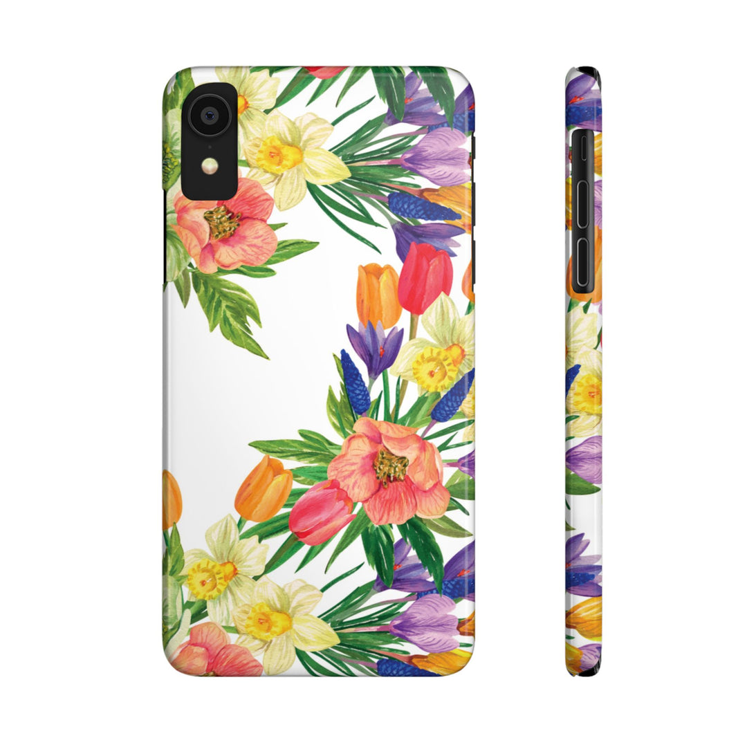 Slim Spring Flowers Gift for Her Cute Phone Cases for Iphone 16 Pro Max | iPhone 15 Case | iPhone 15 Pro Max Case, Iphone 14, 13, 12, 11, 10, 8, 7 - Studio40ParkLane