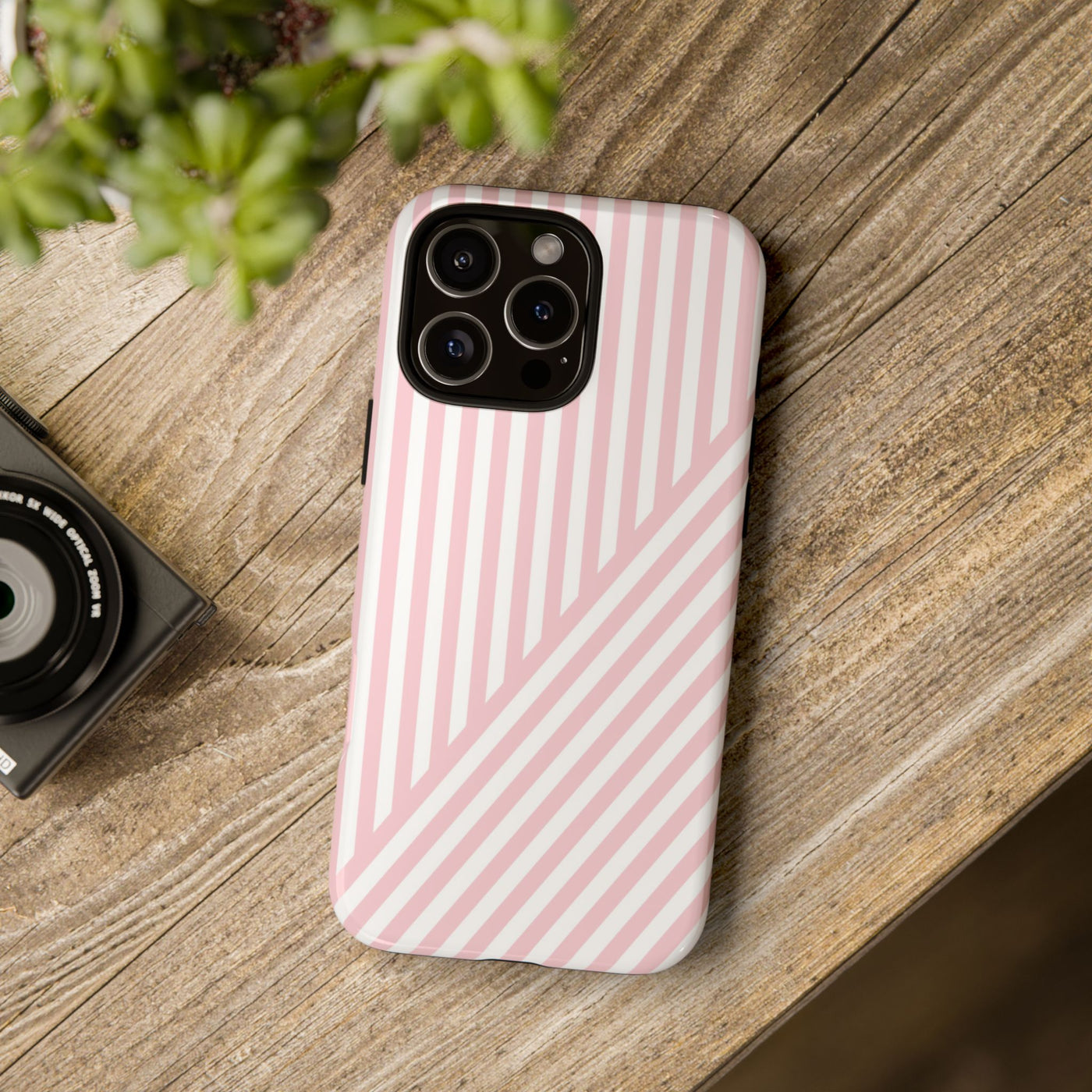 Custom Personalized Tough Phone Case - Aesthetic Stripes - For iPhone 17 Pro Max iPhone 16 Pro iPhone 15 Iphone 14 Iphone 13 Plus 13 12 11 - Studio40ParkLane