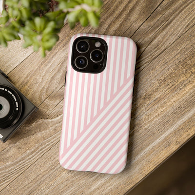 Custom Personalized Tough Phone Case - Aesthetic Stripes - For iPhone 17 Pro Max iPhone 16 Pro iPhone 15 Iphone 14 Iphone 13 Plus 13 12 11 - Studio40ParkLane