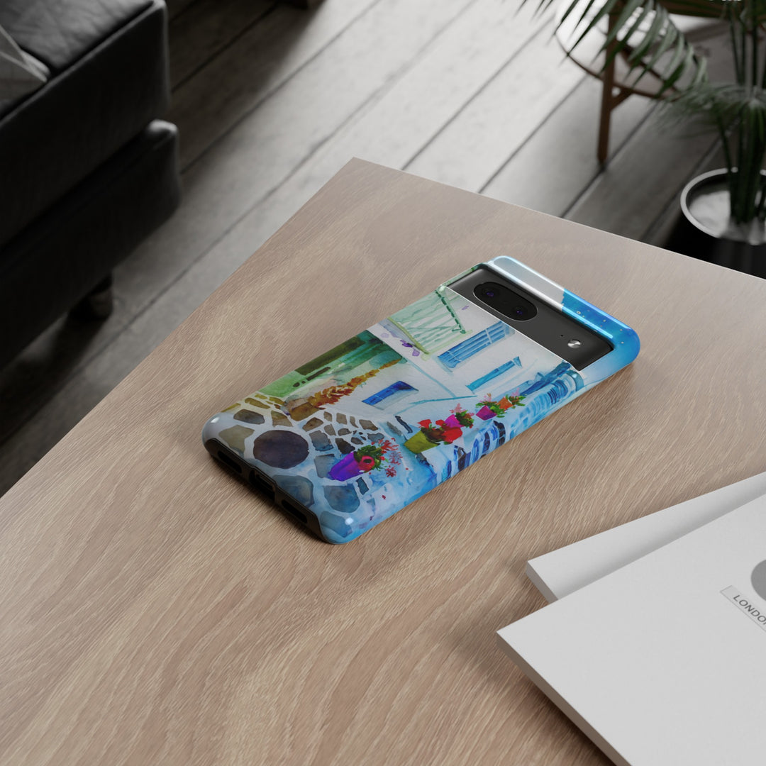 Impact Resistant, Greece House, Cute Phone Cases for Samsung S24, S23, S22, S21, IPhone 15 pro Iphone 14 pro Iphone 13 IPhone 12 Iphone 11 - Studio40ParkLane