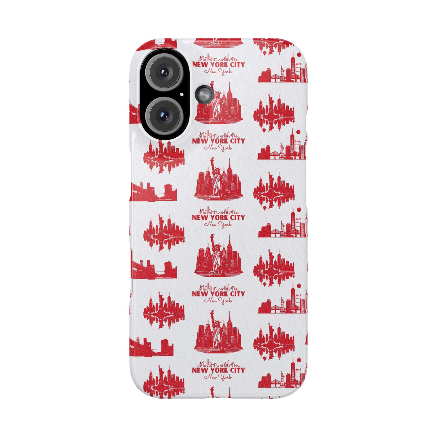 New York Skyline Red Collage Coquette Gift for Her Cute Phone Cases for Iphone 16 Pro Max | iPhone 15 Case | iPhone 15 Pro Max Case, Iphone 14, Iphone 14 Pro Max, Iphone 13 12 11 8 7