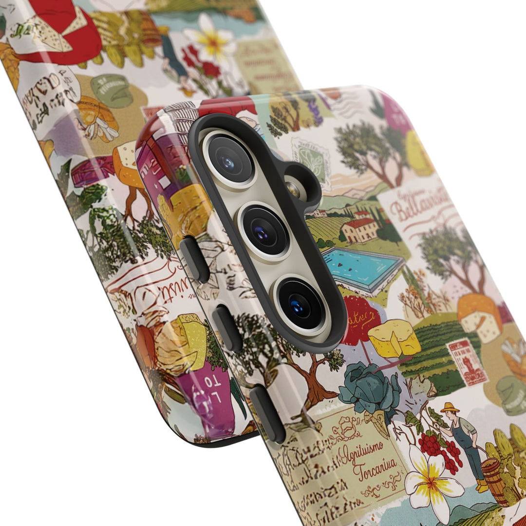 Italy Tuscany Coquette Collage Tough Premium Phone Case - For iPhone 17 Pro Max iPhone 16 Pro iPhone 15 Iphone 14 Plus 13 Pro 12 11 10 XR - Studio40ParkLane
