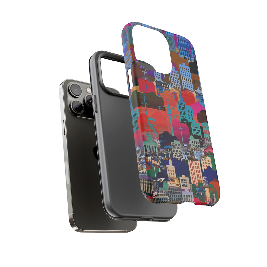 Cute Samsung Case | Cool Iphone Case | Summer City Skyline, Samsung S24, S23, S22, S21, IPhone 15 Case | Iphone 14 Case, Iphone 13 Case - Studio40ParkLane