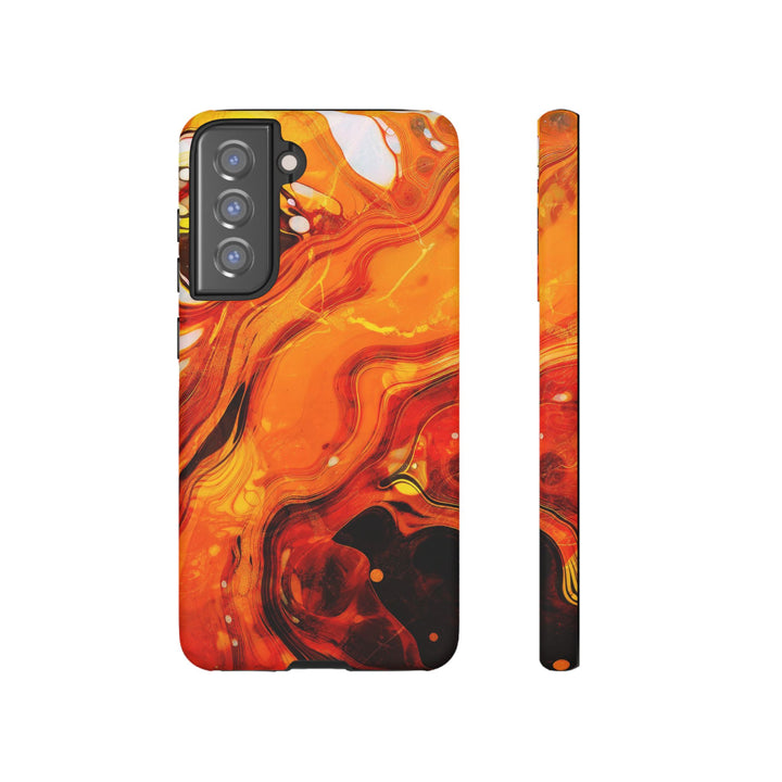 Impact Resistant, Fall Colors Marble, Cute Phone Cases for Samsung S24, S23, S22, S21, IPhone 15 pro Iphone 14 pro Iphone 13 IPhone 12 Iphone 11 - Studio40ParkLane