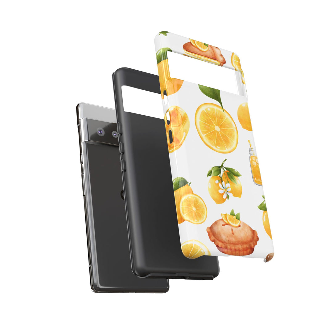 Impact Resistant, Lemon Fruit Pie, Cute Phone Cases for Samsung S24, S23, S22, S21, IPhone 15 pro Iphone 14 pro Iphone 13 IPhone 12 Iphone 11 - Studio40ParkLane