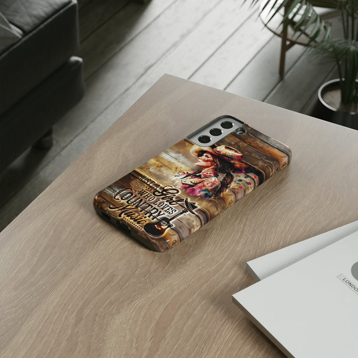 Cute Samsung Phone Case | Aesthetic Samsung Phone Case | Galaxy S23, S22, S21, S20 | Country Music Girl, Protective Phone Case - Studio40ParkLane