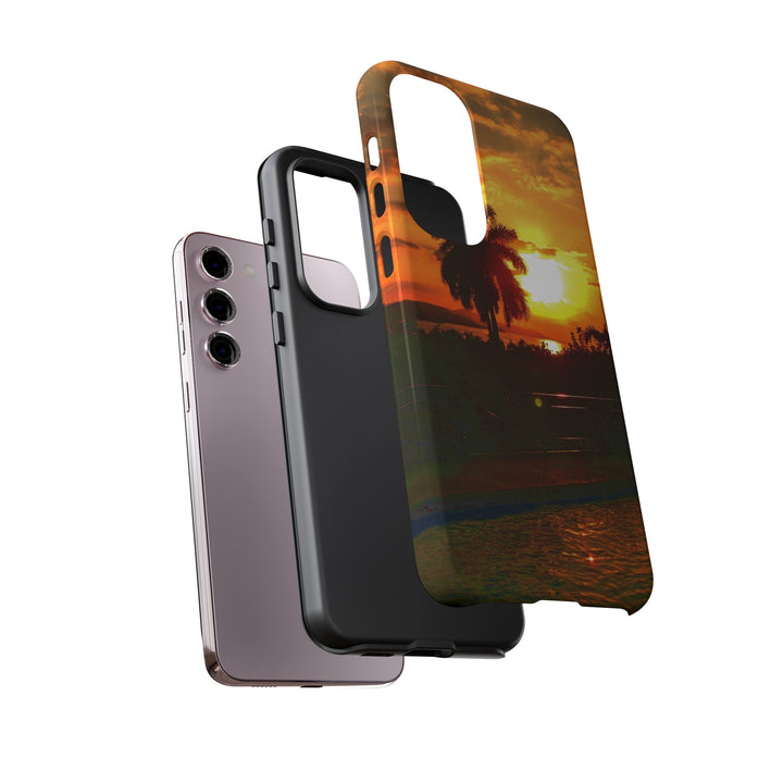 Cute Samsung Case | Cool Iphone Case | Summer Jamaica Pool Sunset, Samsung S24, S23, S22, S21, IPhone 15 Case | Iphone 14 Case, Iphone 13 Case - Studio40ParkLane