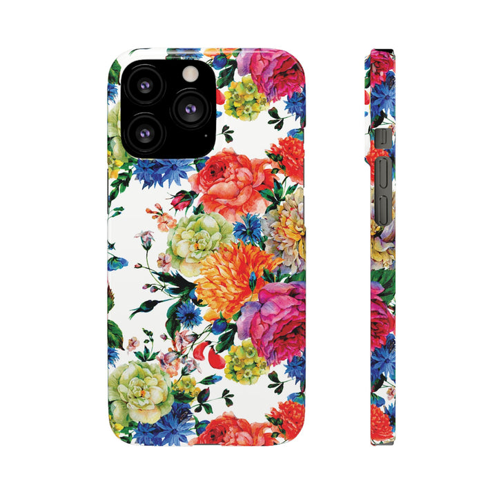 Sleek Snap Colorful Flowers Cute Phone Case for iPhone 16 15 14 13 12 11 X Xs Max Xr Pro Plus Samsung Galaxy S24 S23 S22 S21 S20 Note Ultra
