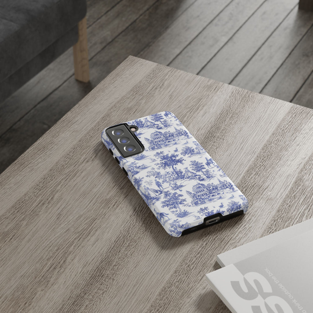 French Toile Premium Tough Phone Case, Timeless Cute Phone Case for Samsung Galaxy S25 S24 S23 Ultra &amp; iPhone 16 15 Pro Max - Studio40ParkLane