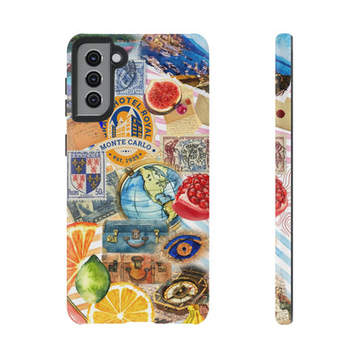 Cute European Summer Collage Phone Case, for IPhone 16 Case | Iphone 15, Iphone 14, IPhone 13 Case, 11 8 7, Samsung Galaxy S24, S23, S22, S21 Extra Protective