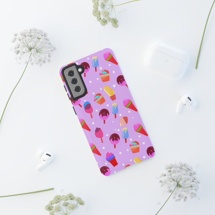 Cute Samsung Case | Cool Iphone Case | Summer Pink Ice - Cream, Samsung S24, S23, S22, S21, IPhone 15 Case | Iphone 14 Case, Iphone 13 Case - Studio40ParkLane
