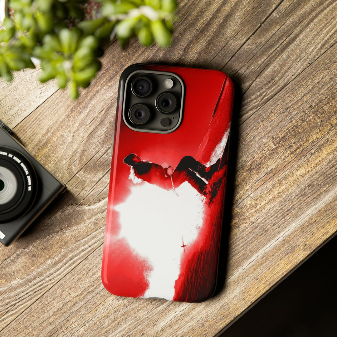 Cute IPhone Case | iPhone 15 Case | iPhone 15 Pro Max Case, Iphone 14 Case, Iphone 14 Pro Max Case IPhone Case for Art Lovers - Red Skier - Studio40ParkLane