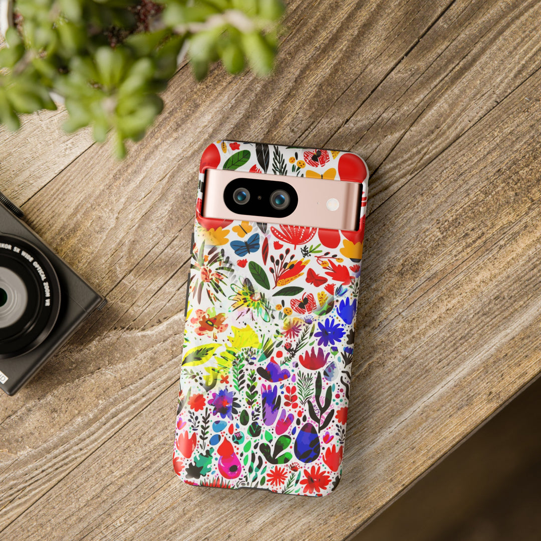 Impact Resistant, Colored Flowers, Cute Phone Cases for Samsung S24, S23, S22, S21, IPhone 15 pro Iphone 14 pro Iphone 13 IPhone 12 Iphone 11 - Studio40ParkLane