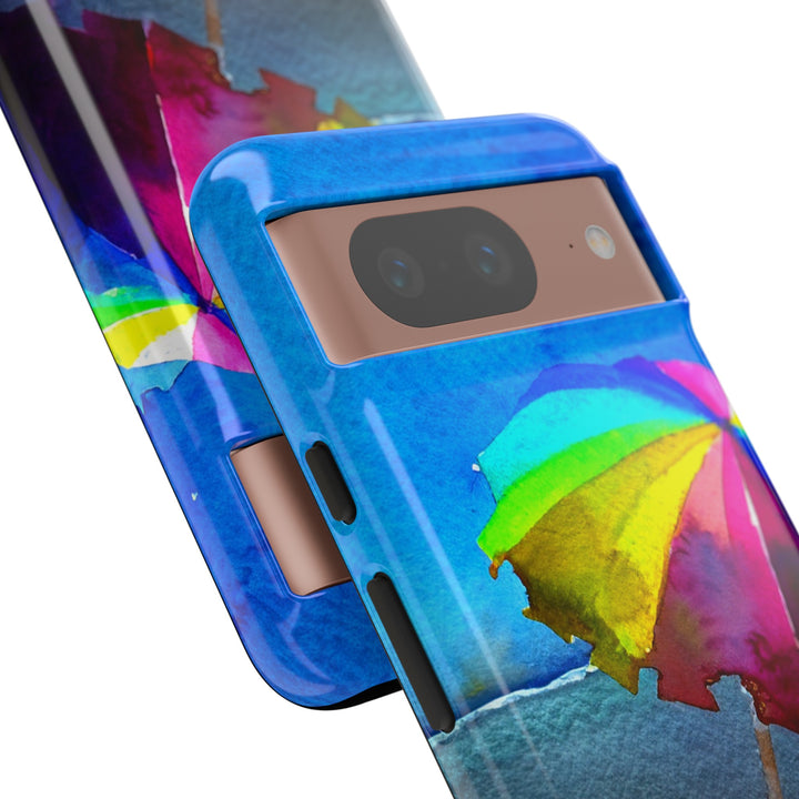 Cute Samsung Case | Cool Iphone Case | Summer Colorful Beach Parasol, Samsung S24, S23, S22, S21, IPhone 15 Case | Iphone 14 Case, Iphone 13 Case - Studio40ParkLane