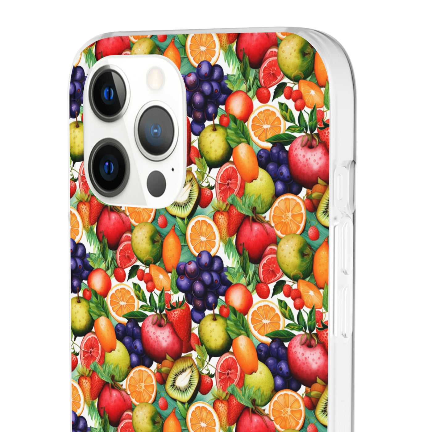 Cute Flexi Phone Cases, Summer Fruit Mix, Compatible with Samsung Galaxy S23, Samsung S22, Samsung S21, Samsung S20, Galaxy S20 Ultra