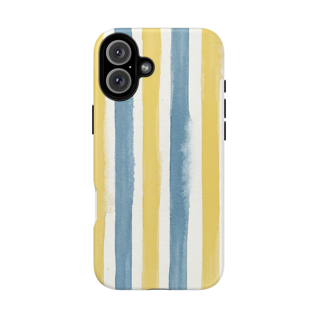 Tough Cute Yellow Stripes Phone Case, for IPhone 17 Pro Max | Iphone 17 Air, Iphone 16, IPhone 15, 14 13 12, Samsung Galaxy S26, S25, S24, S23 - Studio40ParkLane