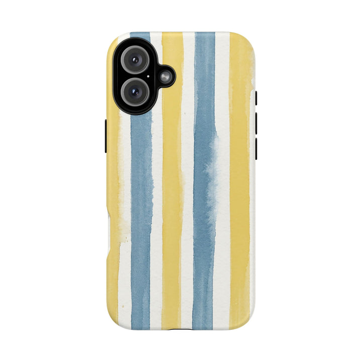 Tough Cute Yellow Stripes Phone Case, for IPhone 17 Pro Max | Iphone 17 Air, Iphone 16, IPhone 15, 14 13 12, Samsung Galaxy S26, S25, S24, S23 - Studio40ParkLane