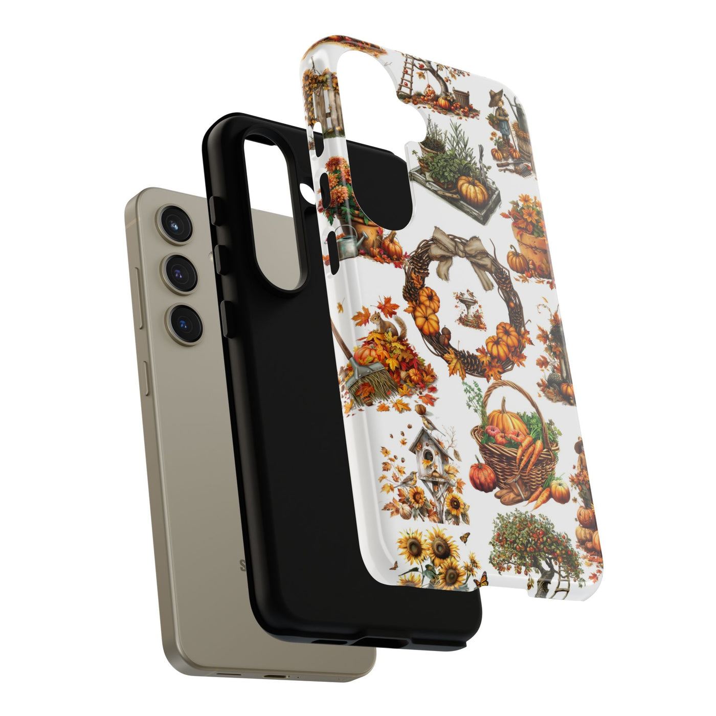 Impact Resistant, Fall Leaves Collage, Cute Phone Cases for Samsung S24, S23, S22, S21, IPhone 15 pro Iphone 14 pro Iphone 13 IPhone 12 Iphone 11