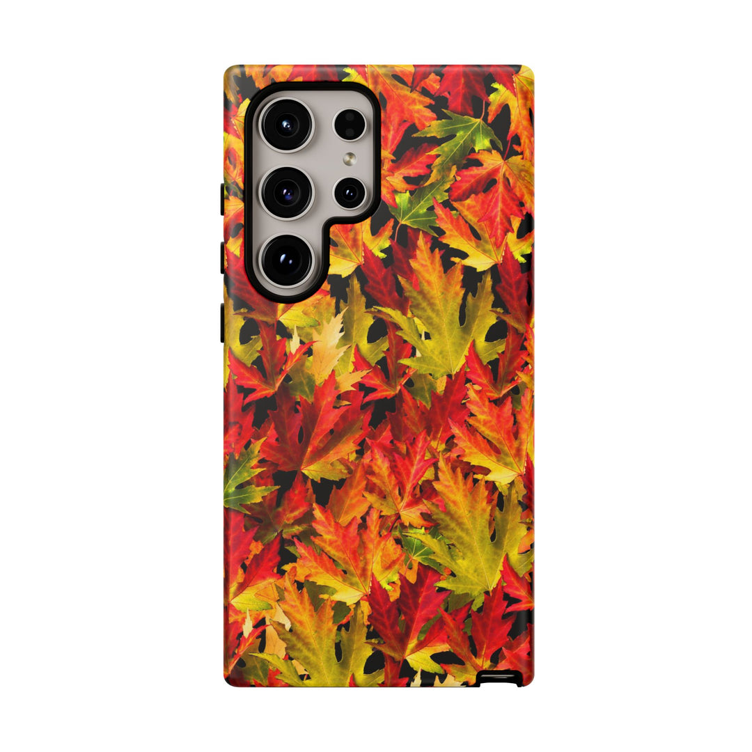 Fall Leaves Impact Resistant, Cute Phone Cases for Samsung S24, S23, S22, S21, IPhone 15 pro Iphone 14 pro Iphone 13 IPhone 12 Iphone 11 - Studio40ParkLane