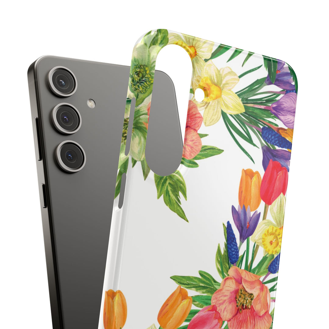 Sleek Snap Spring Summer Flowers Cute Phone Case for iPhone 16 15 14 13 12 11 X Xs Max Xr Pro Plus Samsung Galaxy S24 S23 S22 S21 S20 Ultra