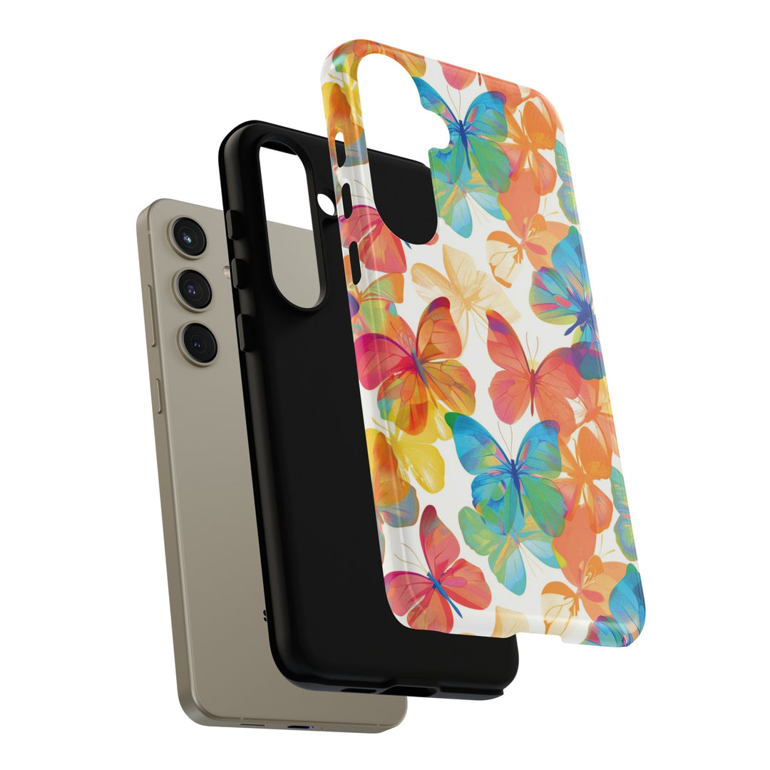Cute Samsung Case | Cool Iphone Case | Summer Bright Butterflies, Samsung S24, S23, S22, S21, IPhone 15 Case | Iphone 14 Case, Iphone 13 Case - Studio40ParkLane