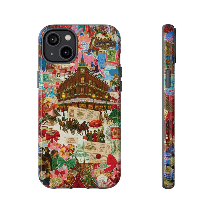 Aesthetic Tough London Coquette Collage Premium Phone Case - For iPhone 17 Pro Max iPhone 16 Pro iPhone 15 Iphone 14 Plus 13 Pro 12 11 10 XR - Studio40ParkLane