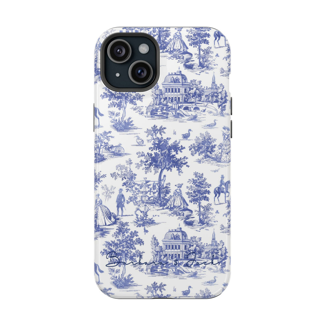 Magsafe French Toile Personalized Initial Custom Gift Cute Phone Cases for Iphone 16 Pro Max | iPhone 15, Pro Max Case, Iphone 14, 13, 12, 11, 10 - Studio40ParkLane