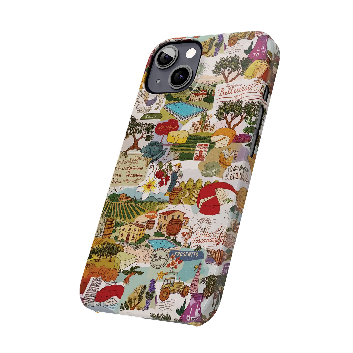 Slim Italy Tuscany Coquette Collage Cute Phone Case for Iphone 17 - | iPhone 16 Pro Max Case | iPhone 15 Case Iphone 14 13 12 11 10 9 8 7 - Studio40ParkLane