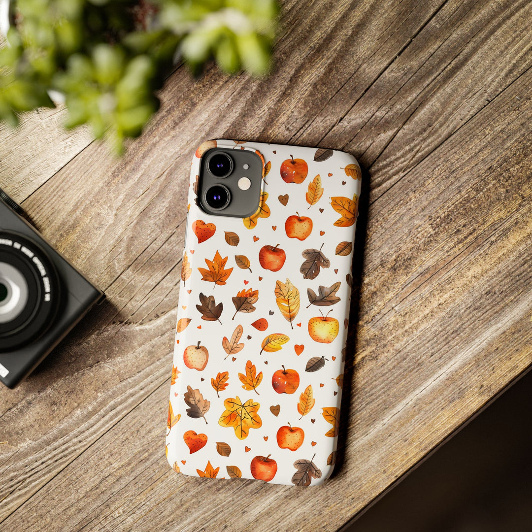 Slim Fall Autumn Leaves Gift for Her Cute Phone Cases for Iphone 16 | iPhone 15 Case | iPhone 15 Pro Max Case, Iphone 14, Iphone 14 Pro Max, Iphone 13, Slim - Studio40ParkLane