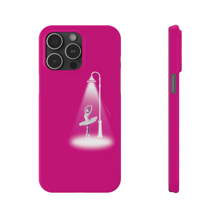 Slim Pink Ballet Dancer Spotlight Gift for Her Cute Phone Cases for Iphone 16 Pro Max | iPhone 15 Case | iPhone 15 Pro Max Case, Iphone 14, 13, 12, 11, 10, 8, 7 - Studio40ParkLane