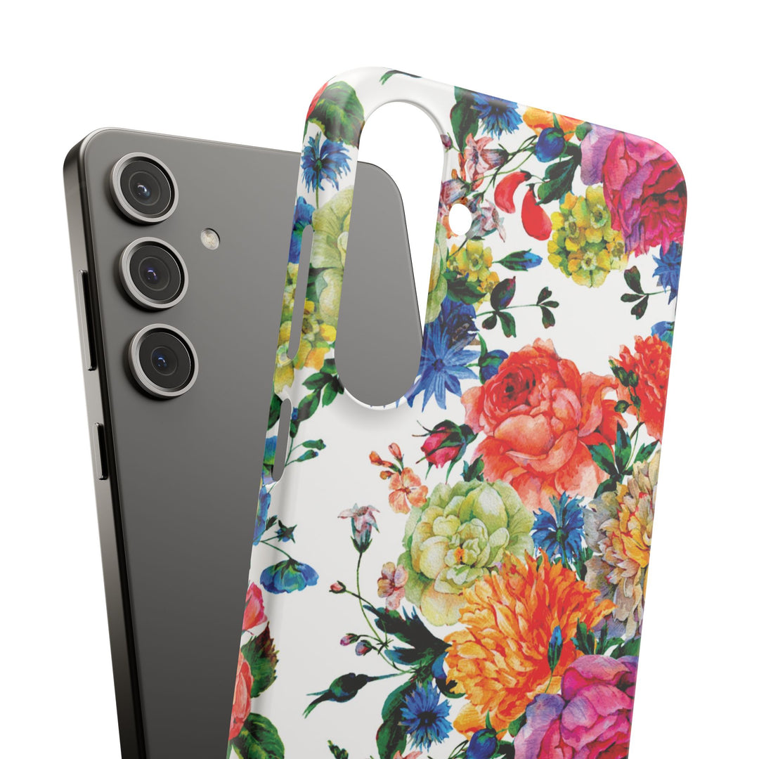 Sleek Snap Colorful Flowers Cute Phone Case for iPhone 16 15 14 13 12 11 X Xs Max Xr Pro Plus Samsung Galaxy S24 S23 S22 S21 S20 Note Ultra