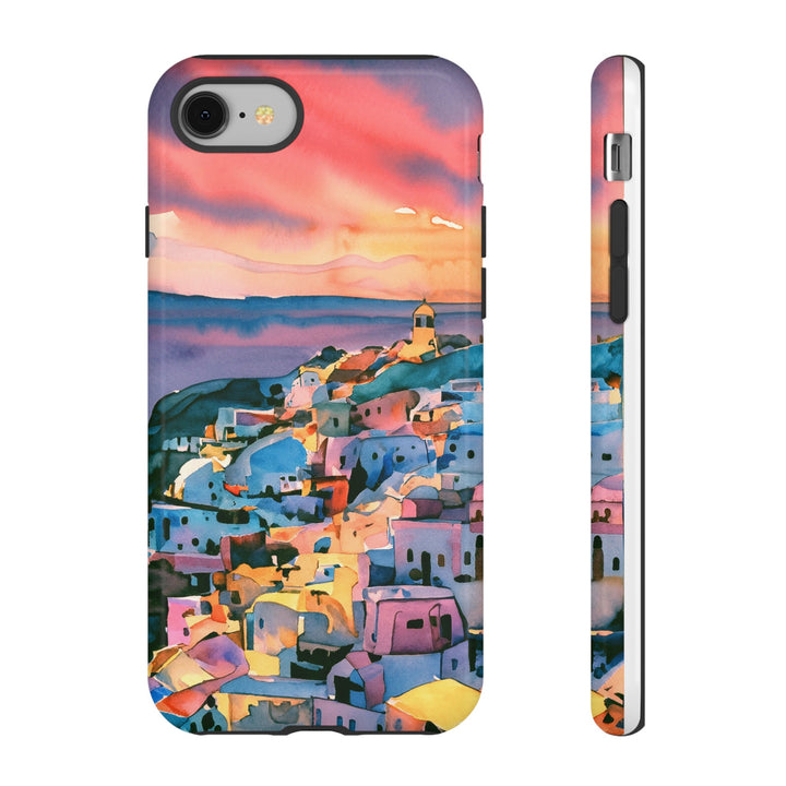 Impact Resistant, Greek Sunset, Cute Phone Cases for Samsung S24, S23, S22, S21, IPhone 15 pro Iphone 14 pro Iphone 13 IPhone 12 Iphone 11 - Studio40ParkLane