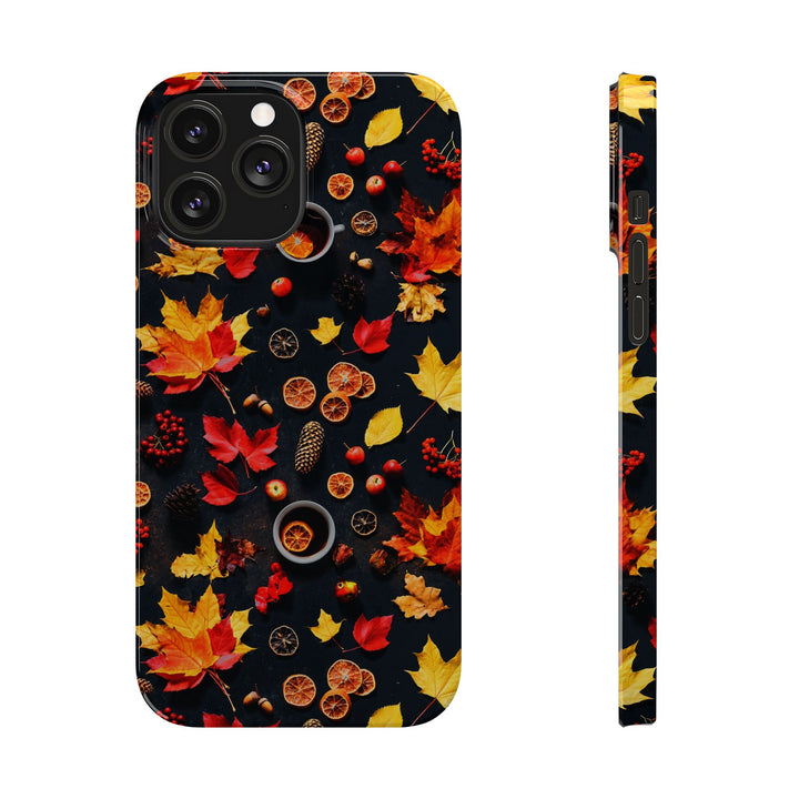Slim Cute Fall Leaves Collage Phone Cases for Iphone | iPhone 15 Case | iPhone 15 Pro Max Case, Iphone 14, Iphone 14 Pro Max, Iphone 13, Iphone 16 - Studio40ParkLane