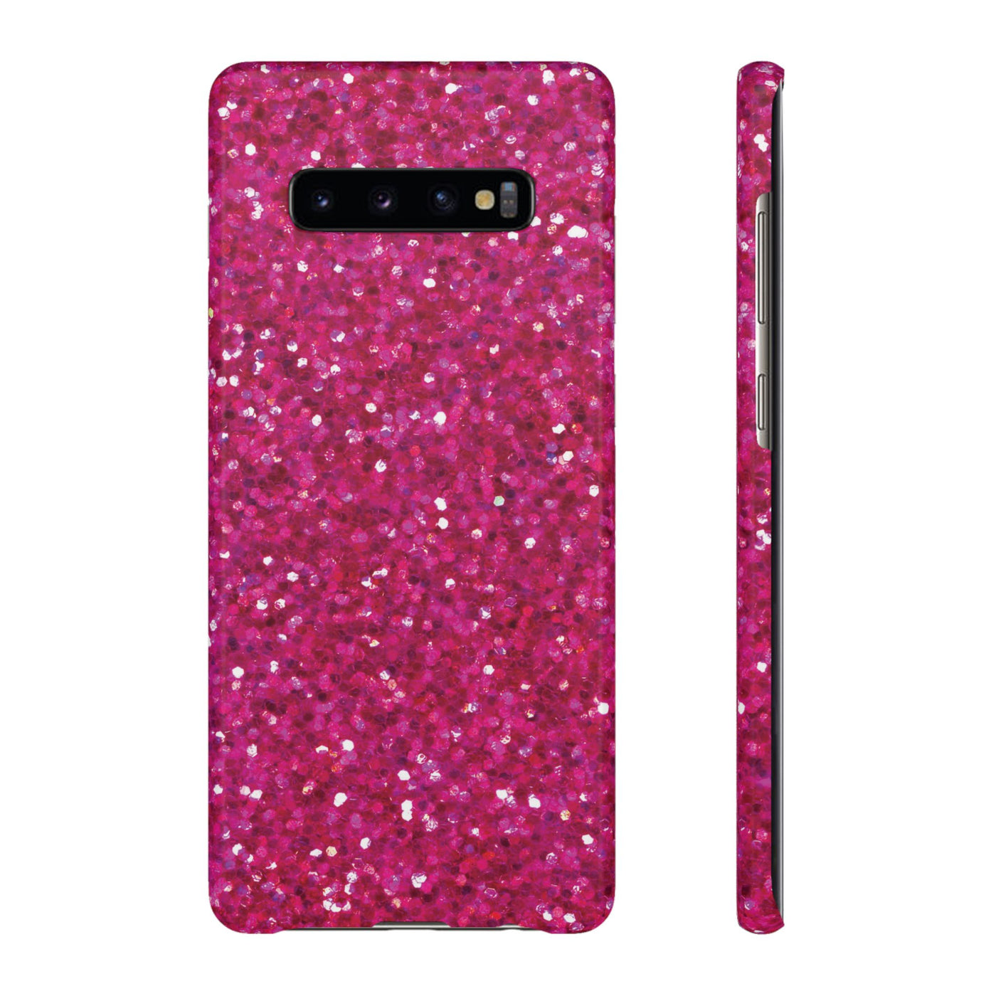 Snap Non-Glitter Muted Pink Play on "Faux" Glitter Effect Cute Phone Cases for Samsung and Iphone, 16, 15, 14, S24, S23, S22, S21, S20, Plus and Ultra