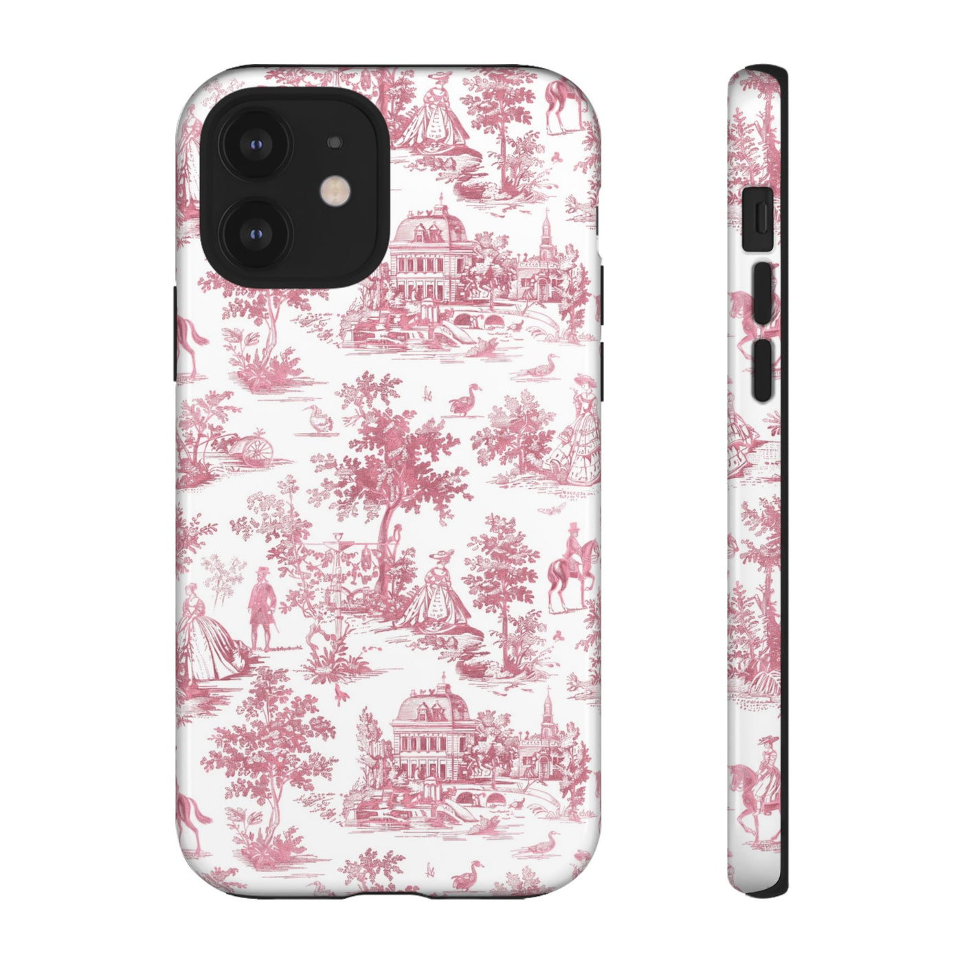 Premium Tough French Toile Gift for Her Cute Phone Cases for Samsung S25, S24, S23, S22, S21 Iphone, 16, 15, 14, 13, 12 Plus Max Pro Ultra - Studio40ParkLane