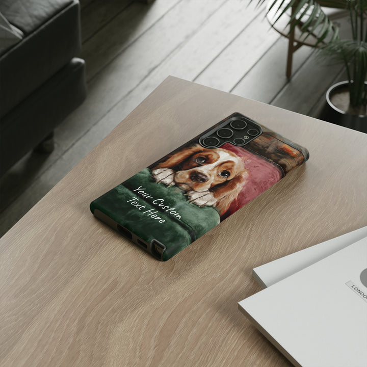 Personalize this Cute Samsung Phone Case | Cocker Spaniel Dog Samsung Phone Case | Galaxy S23, S22, S21, S20 | Customized Samsung Case - Studio40ParkLane