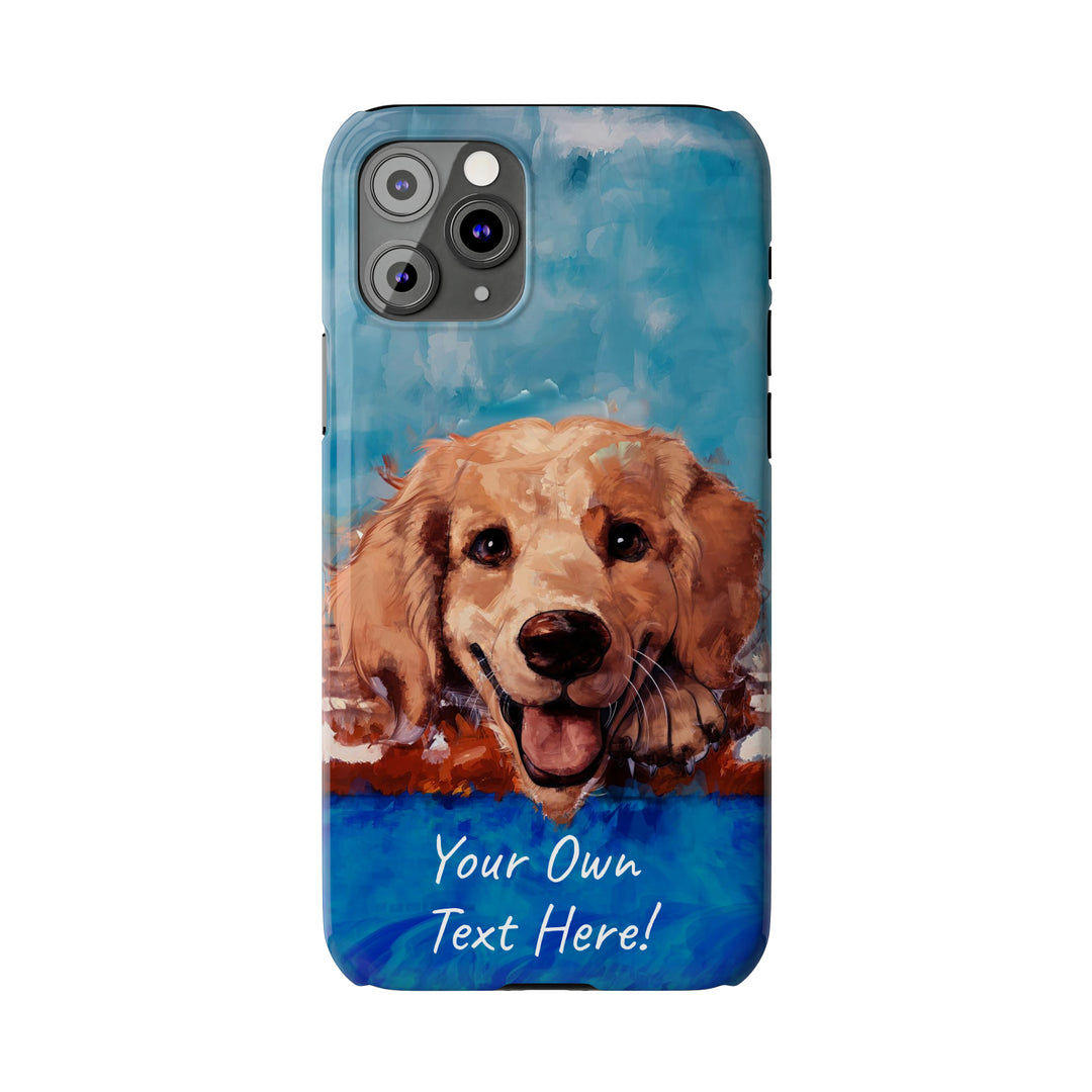 Slim Personalized Cute iPhone Cases - | iPhone 15 Case | iPhone 15 Pro Max Case, Iphone 14 Case, Iphone 14 Pro Max, Iphone 13, Golden Retriever Dog - Studio40ParkLane