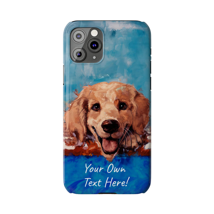 Slim Personalized Cute iPhone Cases - | iPhone 15 Case | iPhone 15 Pro Max Case, Iphone 14 Case, Iphone 14 Pro Max, Iphone 13, Golden Retriever Dog - Studio40ParkLane
