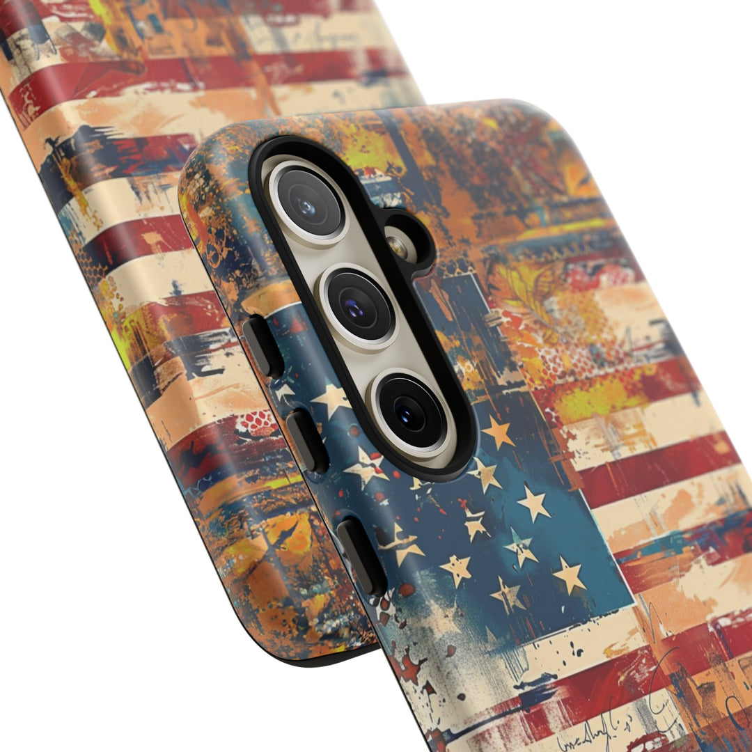 Impact Resistant, American Flag, Cute Phone Cases for Samsung S24, S23, S22, S21, IPhone 15 pro Iphone 14 pro Iphone 13 IPhone 12 Iphone 11 - Studio40ParkLane