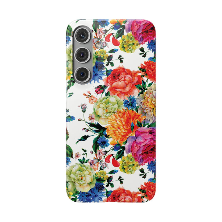 Sleek Snap Colorful Flowers Cute Phone Case for iPhone 16 15 14 13 12 11 X Xs Max Xr Pro Plus Samsung Galaxy S24 S23 S22 S21 S20 Note Ultra