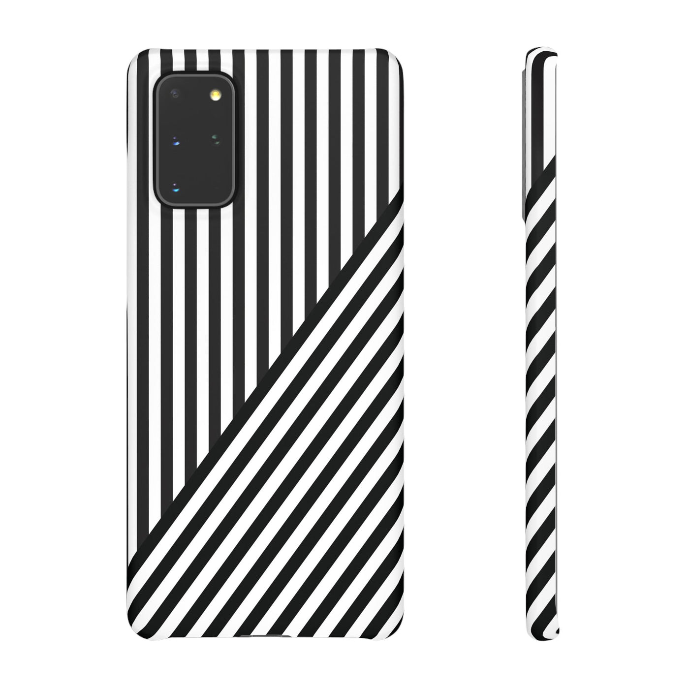 Aesthetic Black White Stripes Cute Phone Case Sleek Snap - For iPhone 17 Pro Max iPhone 16 Pro iPhone 15 Iphone 14 Plus 13 Pro 12 11 10 Gift - Studio40ParkLane
