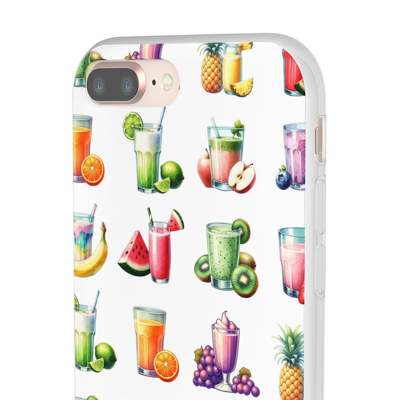 Cute Flexi Phone Cases, For Iphones and Samsung Galaxy Phones, Tropical Summer Fruit Cocktails, Galaxy S23 Phone Case, Samsung S22 Case, Samsung S21, Iphone 15, Iphone 14, Iphone 13