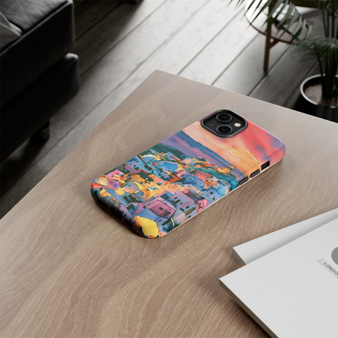 Impact Resistant, Greek Sunset, Cute Phone Cases for Samsung S24, S23, S22, S21, IPhone 15 pro Iphone 14 pro Iphone 13 IPhone 12 Iphone 11 - Studio40ParkLane