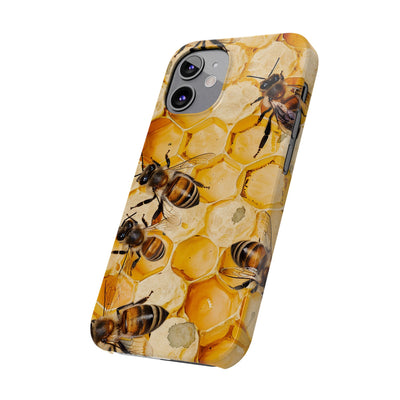 Slim Cute iPhone Cases - | iPhone 15 Case | iPhone 15 Pro Max Case, Iphone 14 Case, Iphone 14 Pro Max, Iphone 13, Summer Honey Bees