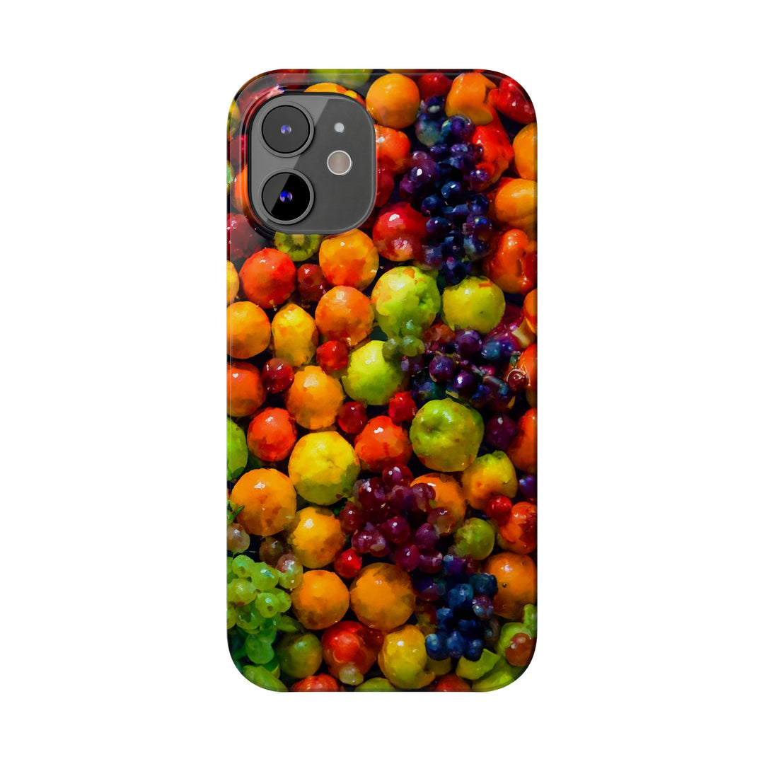 Slim Cute Phone Cases for Iphone | iPhone 15 Case | iPhone 15 Pro Max Case, Iphone 14, Iphone 14 Pro Max, Iphone 13, Summer Assorted Fruits - Studio40ParkLane